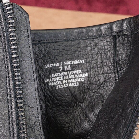 Steve Madden Women Archie Black Leather Harness Moto Biker Ankle Boots sz 7 - Picture 7 of 8